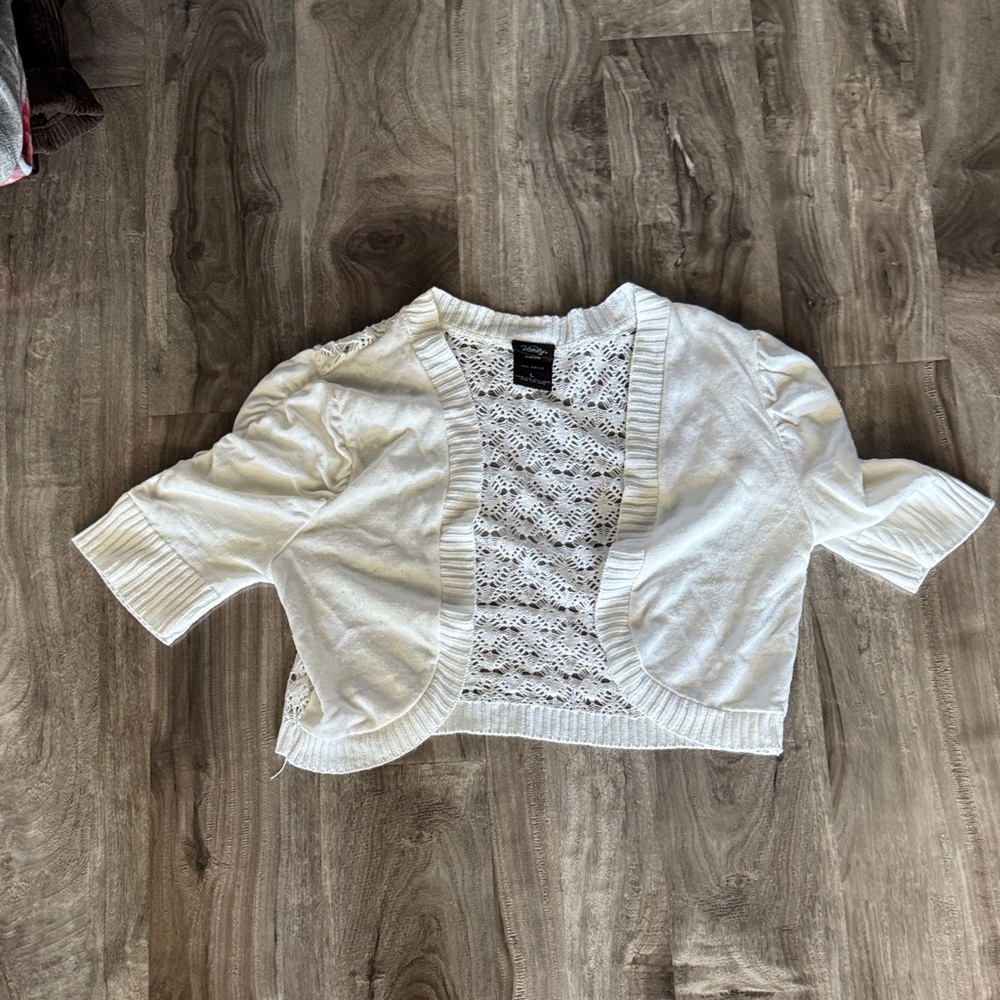 Vanity White Lace Cardigan